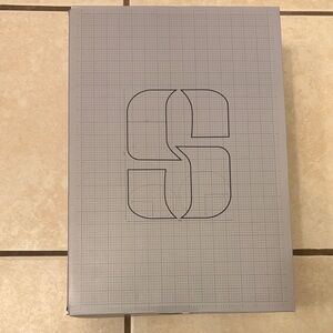 Nike Gray Shoe Box with Geometric Design